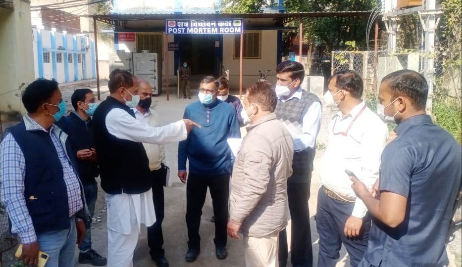 जिला हॉस्पीटल का श्री मुन्नालाल गोयल ने किया दौरा ।